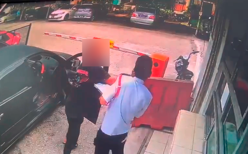 Video tular pengawal keselamatan ditampar lelaki cetus kemarahan netizen