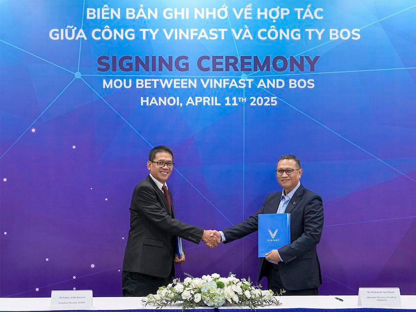 VinFast partners with Bengkel BOS to expand service workshop network in Indonesia