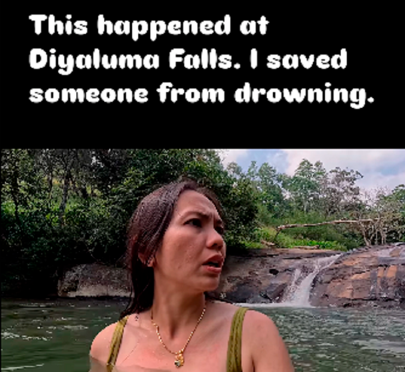 Wanita Malaysia digelar heroin selepas menyelamatkan warga Sri Lanka daripada lemas di air terjun Wanita Malaysia digelar heroin selepas menyelamatkan warga Sri Lanka daripada lemas di air terjun