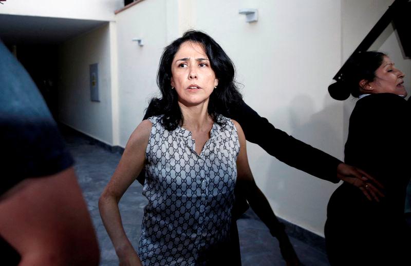 Wife of Peru's Humala arrives in Brazil for asylum as ex-president jailed