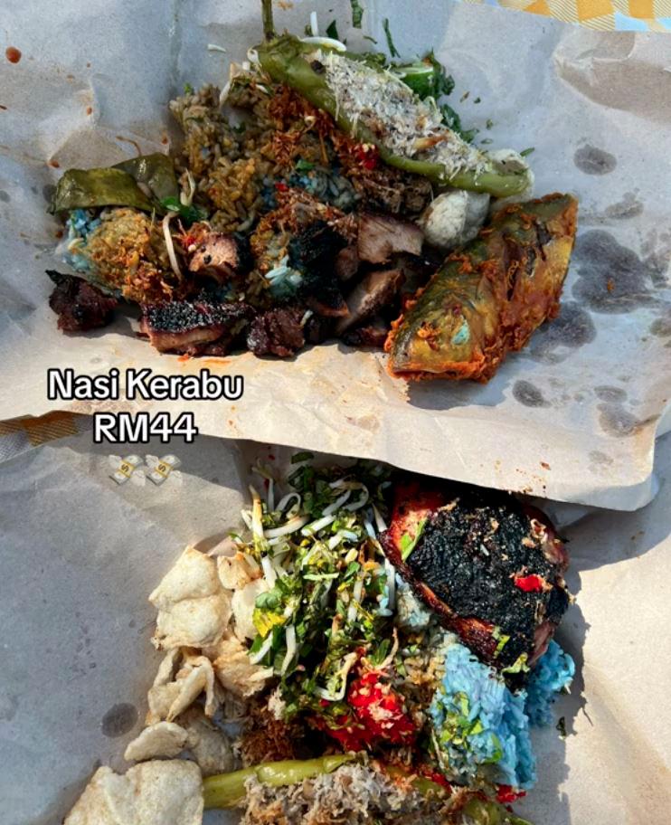 Woman charged RM44 for two packets of ‘nasi kerabu’, claims meat was “tough”