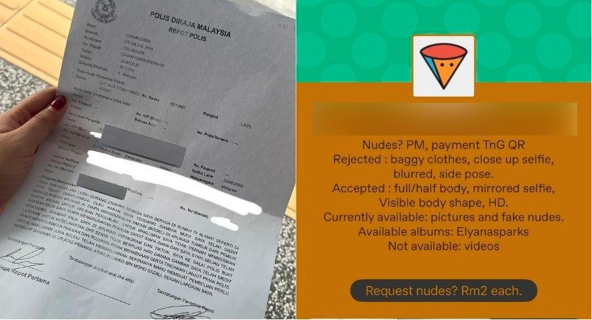 Young woman finds her cosplay photos edited into nude images being sold at RM18