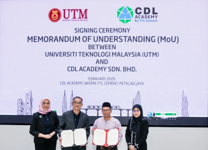 YTL Cement’s CDL Academy and Universiti Teknologi Malaysia Sign MoU to Advance Talent Development and Research Innovation in Sustainable Construction
