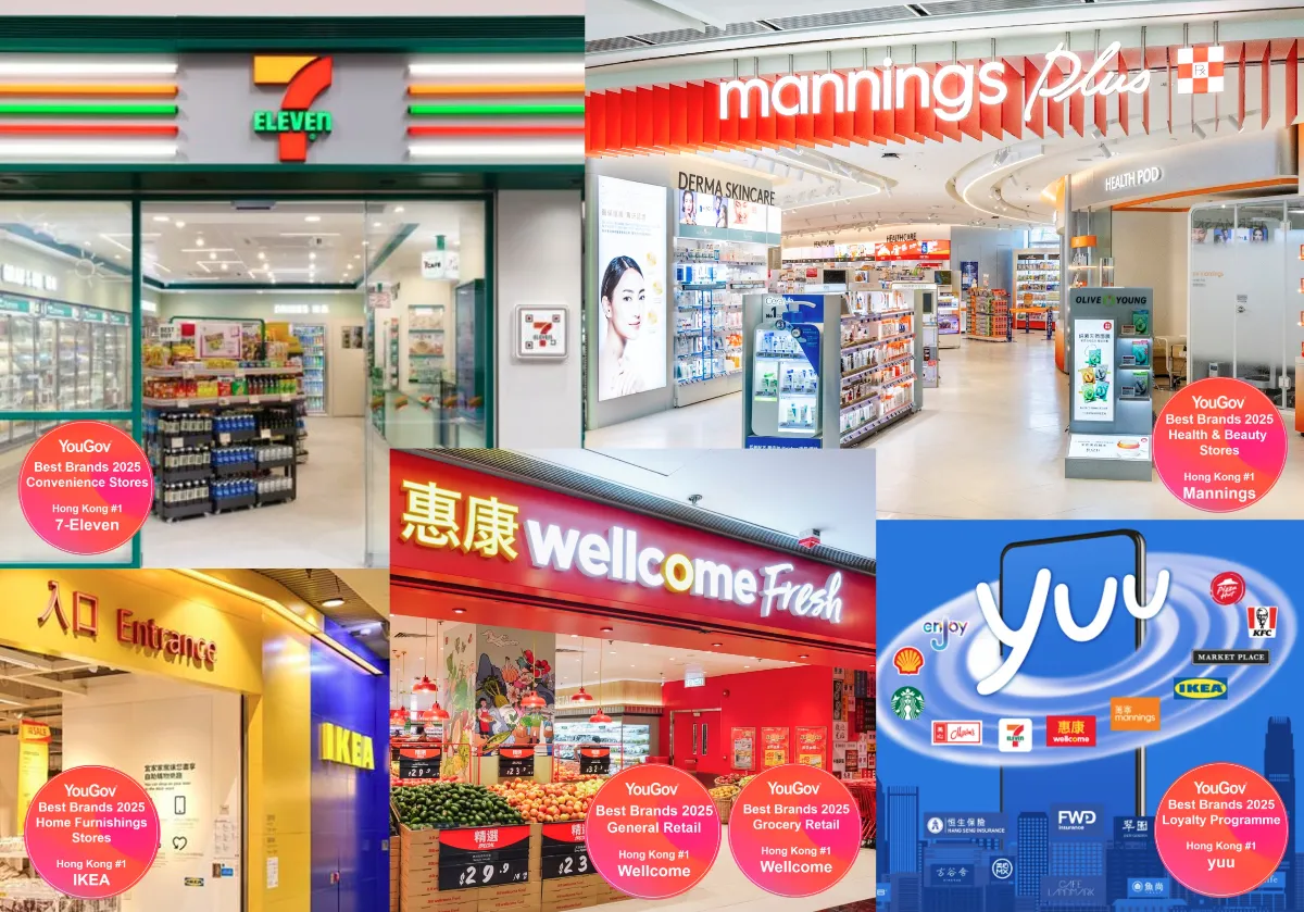 DFI Retail Group Celebrates Multiple Wins in YouGov’s Best Brands 2025 in Hong Kong