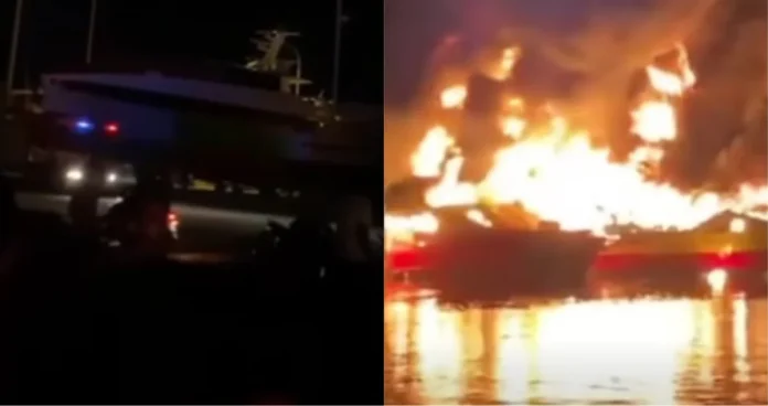 Fire destroys three passenger ferries at Langkawi shipyard
