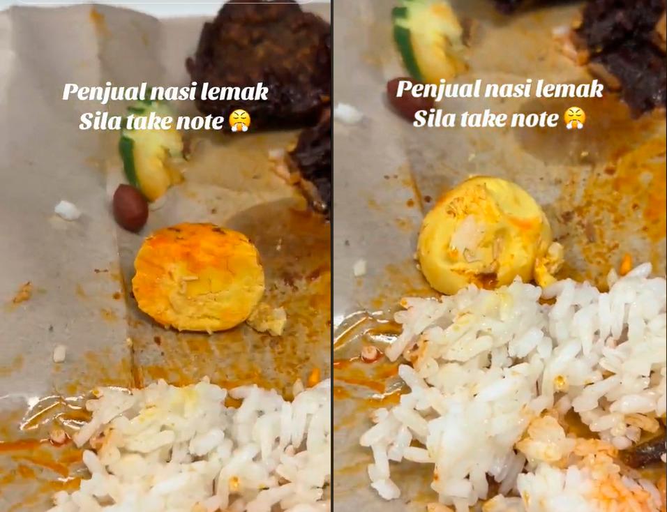 M’sian horrified after discovering live maggots in egg yolk in his nasi lemak M’sian horrified after discovering live maggots in egg yolk in his nasi lemak