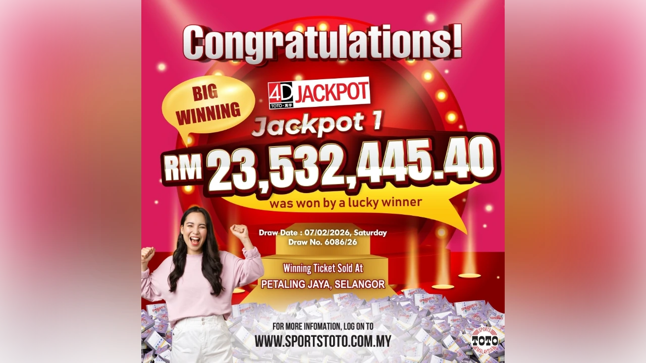 Big 'ang pow' — Selangor couple wins RM23.5 million Toto Jackpot with IC numbers ahead of CNY-blurred Big 'ang pow' — Selangor couple wins RM23.5 million Toto Jackpot with IC numbers ahead of CNY