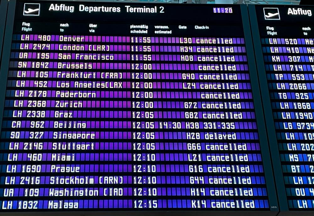 Air traffic at Munich Airport suspended until Sunday morning