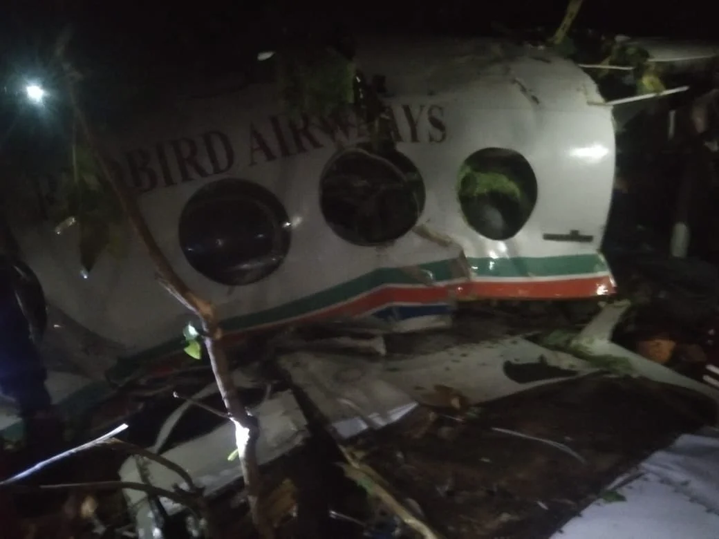 Air_ambulance_crashes_in_Jharkhand_with_seven_on_board Air ambulance crashes in Jharkhand with seven on board