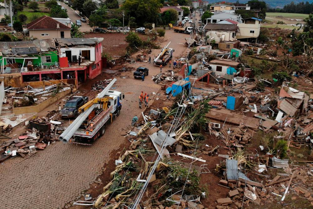 Almost 50 people missing after deadly Brazil cyclone