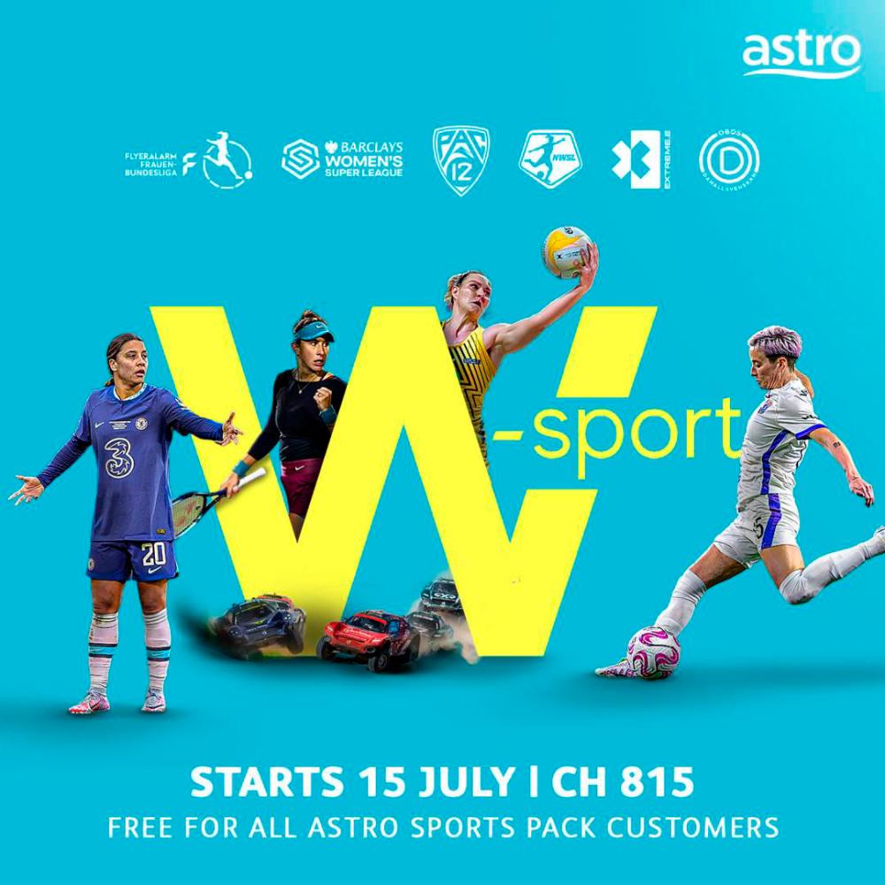 Astro partners W-Sport to bring dedicated women’s sports channel to Malaysia Astro partners W-Sport to bring dedicated women’s sports channel to Malaysia