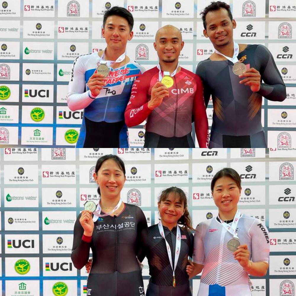 Azizulhasni, Nurul Izzah win gold in 2023 Hong Kong International Track Cup
