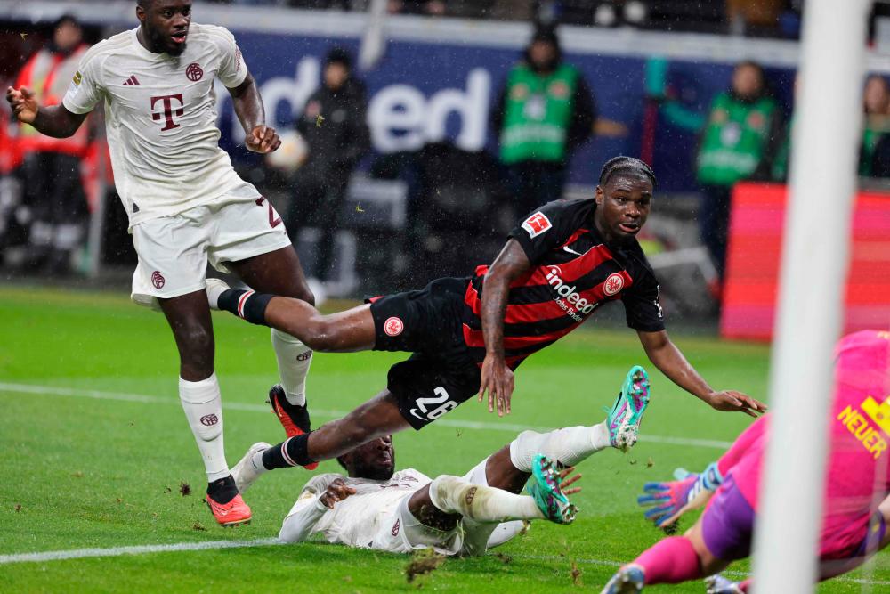 Bayern thrashed by Eintracht Frankfurt in Bundesliga