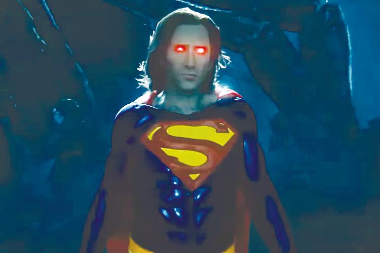 Cage’s digital Superman Cage’s digital Superman