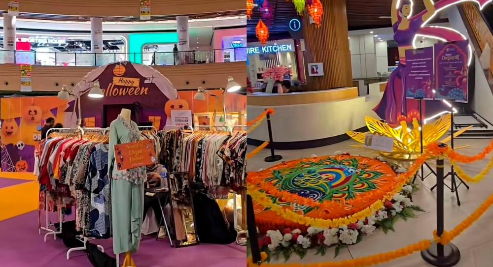 Celebrating Deepavali or Halloween? Netizens question mallsâ€™ focus on Halloween over Deepavali decor