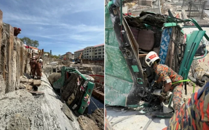 Cement truck driver killed in Penang construction site accident