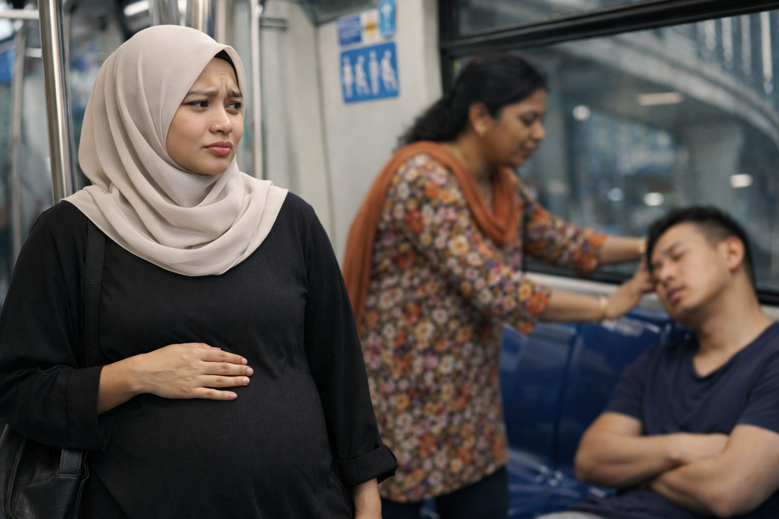 ‘Please give her a seat’ — Pregnant commuter thanks kind stranger who spoke up on MRT ‘Please give her a seat’ — Pregnant commuter thanks kind stranger who spoke up on MRT