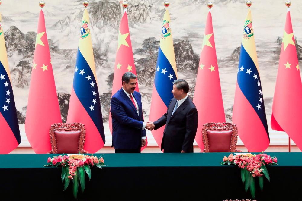 China, Venezuela naik taraf hubungan kepada “perkongsian strategik sepanjang masa” China, Venezuela naik taraf hubungan kepada “perkongsian strategik sepanjang masa”