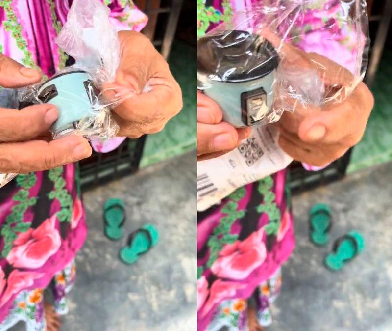 Elderly lady’s excitement for new rice pot dampens after receiving toy version instead Elderly lady’s excitement for new rice pot dampens after receiving toy version instead