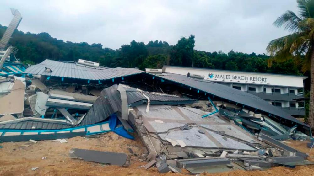 Empat pekerja Myanmar dikhuatiri tertimbus dalam runtuhan bangunan di Pulau Perhentian
