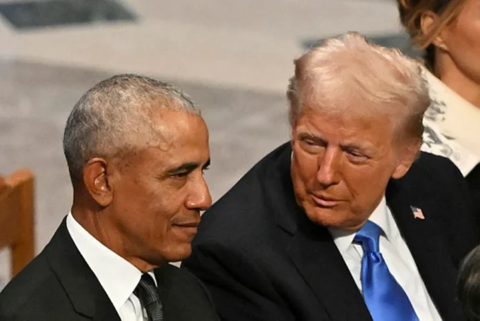Trump posts, then deletes, racist clip of Obamas as monkeys