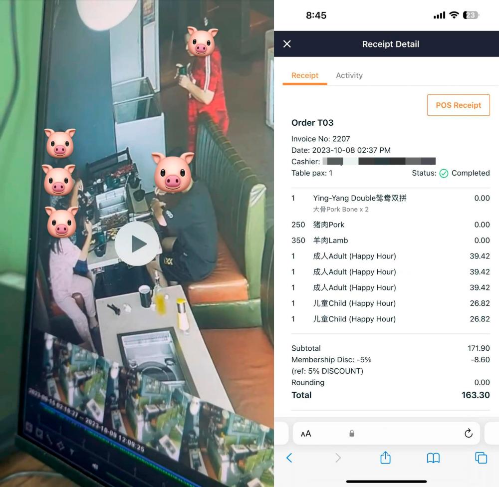 Family who ordered 600 plates of meat in Bintulu hotpot eatery caught packing meat in plastic bag