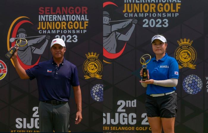 Filipino and South Korean share the spoils at 2nd Selangor International Junior Golf Championship