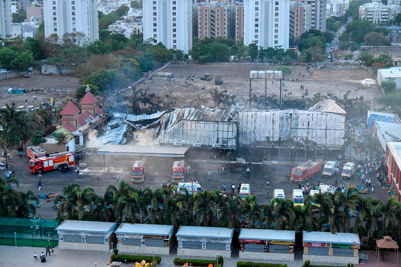 Fire at amusement park in India’s Gujarat state kills 27 people Fire at amusement park in India’s Gujarat state kills 27 people