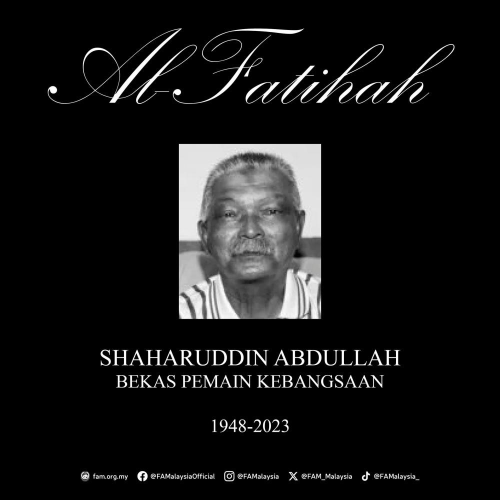 Former national football striker Shaharuddin Abdullah dies at 75 
