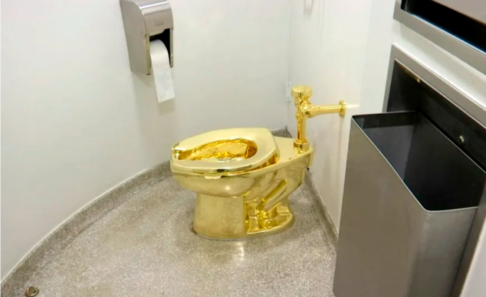 Four charged in theft of 18-carat gold toilet worth RM28 million Four charged in theft of 18-carat gold toilet worth RM28 million