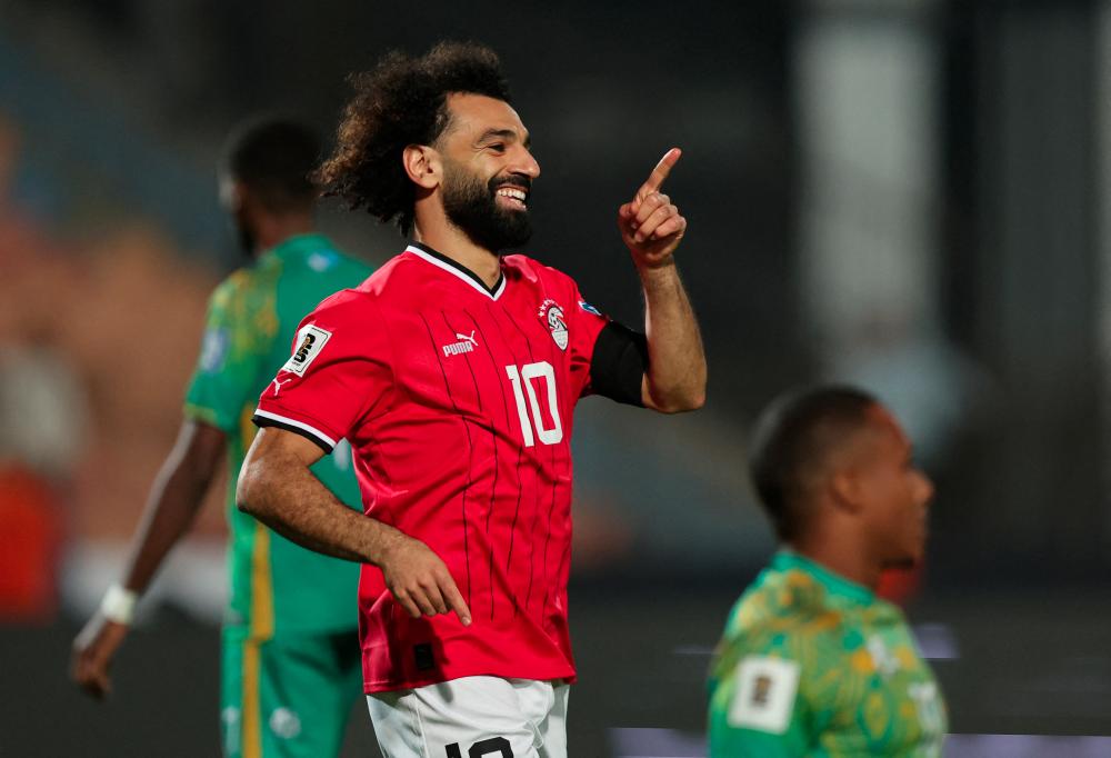 Four goals for Egypt’s Salah but shock setback for Nigeria