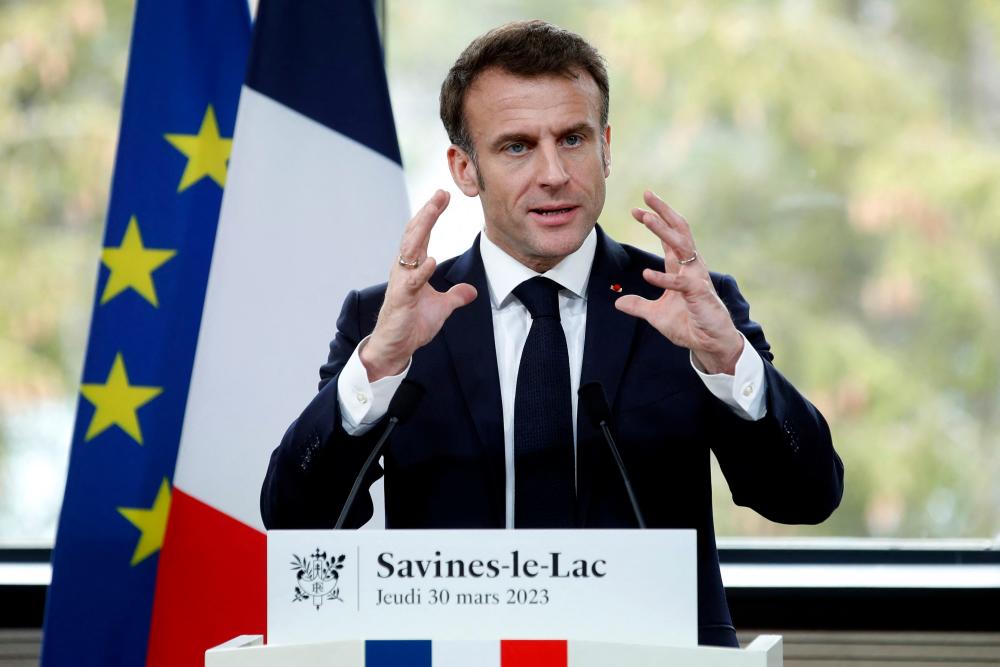 France’s Macron dismisses unrest, promises drought action plan