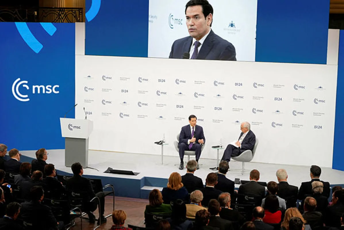 GERMANY-DIPLOMACY-SECURITY Rubio tells allies US and Europe 'belong together'