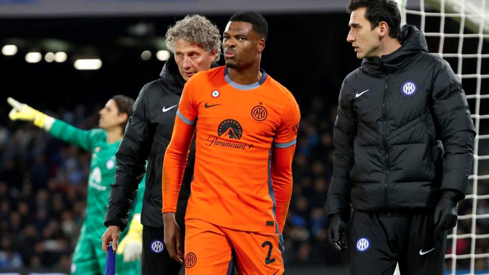 Inter hit by double injury blow to De Vrij and Dumfries