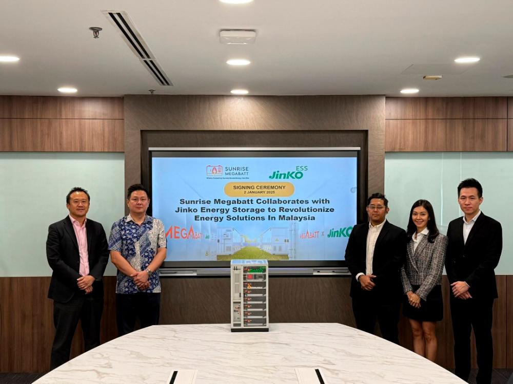 Jinko Solar partners Sunrise Megabatt to EESS in Malaysia