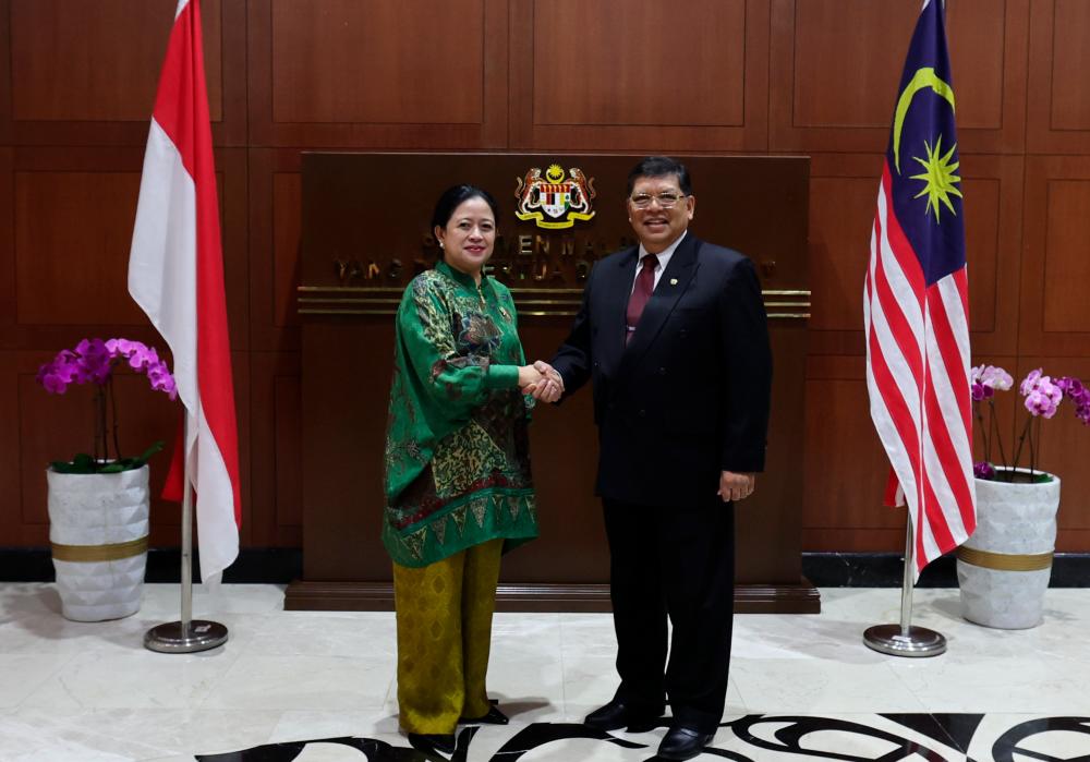 Johari, Puan Maharani discuss boosting Malaysia-Indonesia, Inter-Asean Parliament cooperation
