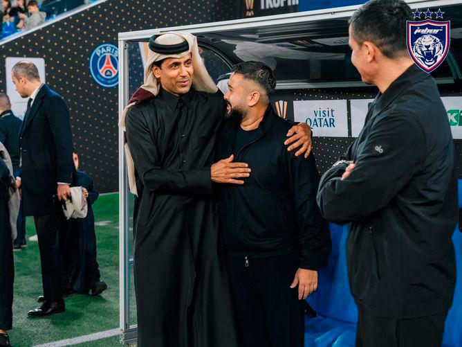 Johor regent, Nasser Al-Khelaifi’s special guest to observe PSG training