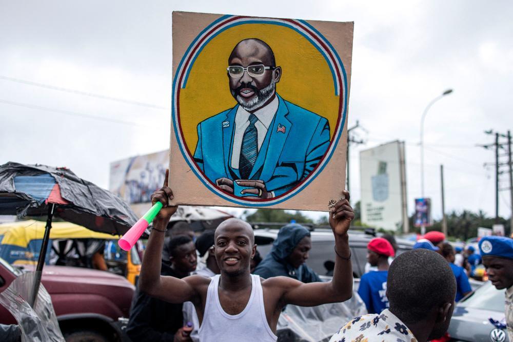 Liberia’s football superstar president runs for re-election