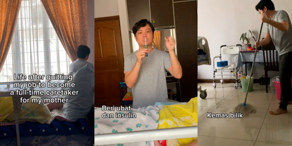 Local man quits job to look after bedridden mother full time