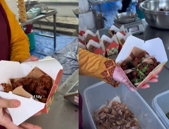 M'sian netizens shocked after seller charges RM26.50 for 150 grams of 'Lutut Ayam Crispy'