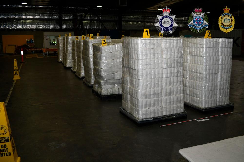 Malaysian among 4 arrested as 600kg of meth hidden in toilet rolls seized in Australia