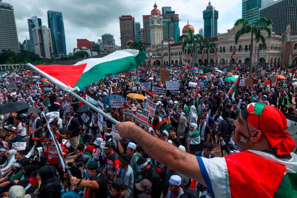 Malaysians continue to rally in support of Palestinians
