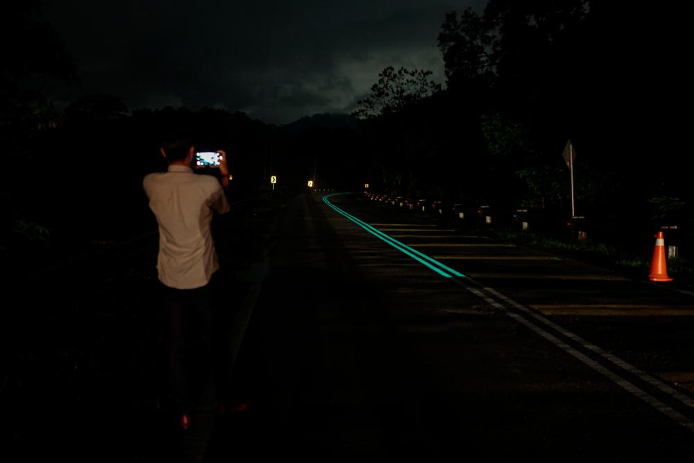 Malaysians praise first-ever glow in the dark road in Semenyih Malaysians praise first-ever glow in the dark road in Semenyih