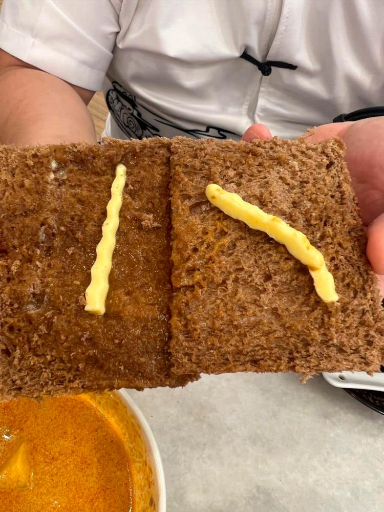 Man calls out kopitiam for pitiful serving of RM6 butter and kaya toast
