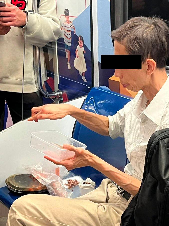 Man notorious for taking up seats and eating in LRT strikes again