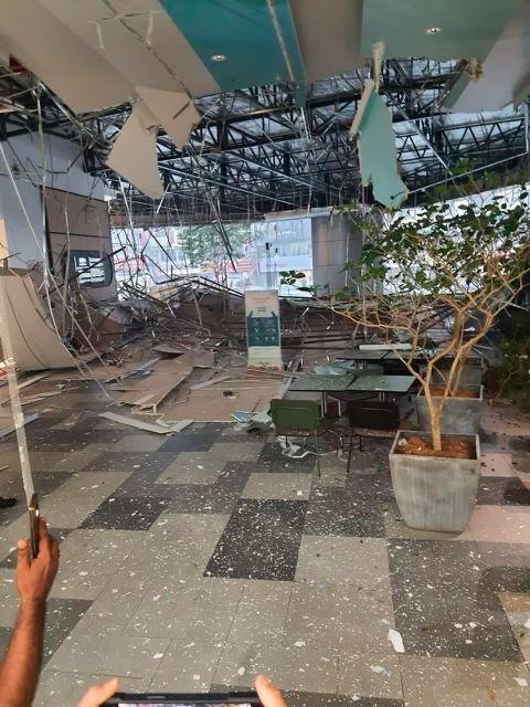 Megah Rise Mall ceiling collapsed, 3 injured Megah Rise Mall ceiling collapsed, 3 injured