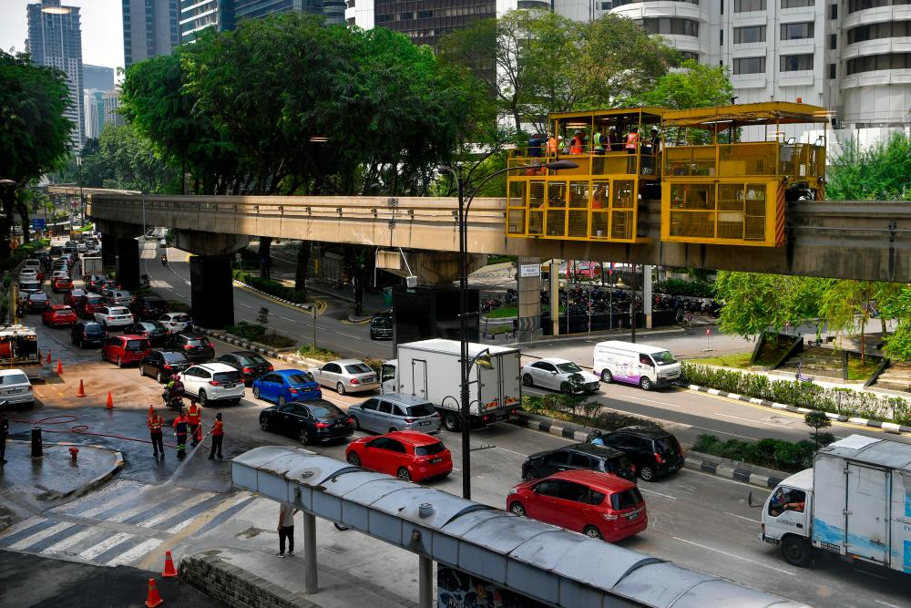 Monorail services back to normal at 5pm today