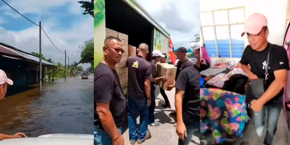 M’sian businessman spotted distributing food and money to Johor flood victims