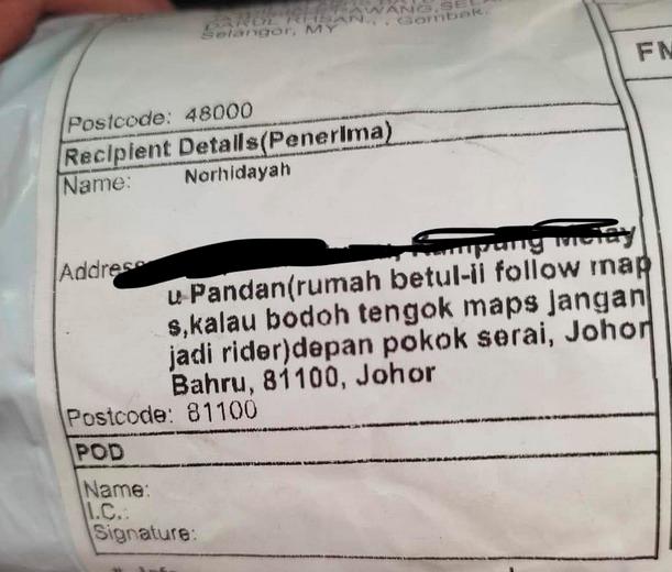 M’sian woman refers to delivery rider as “Bodoh”, offers nasty, unsolicited advice