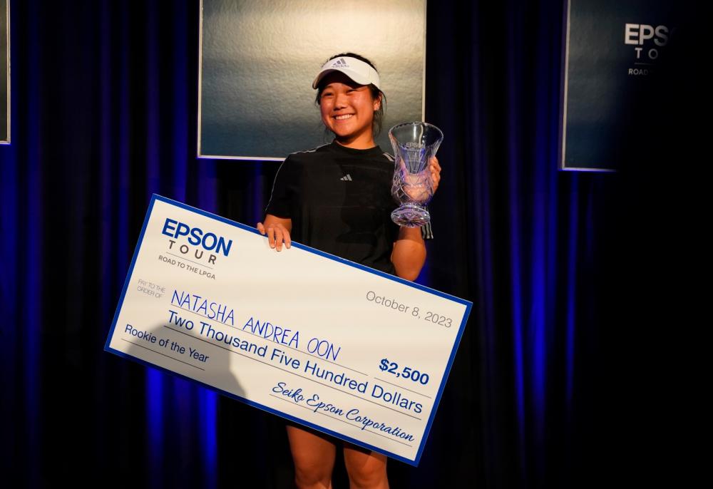 Natasha Oon bags 2023 Epson Tour Rookie of the Year award Natasha Oon bags 2023 Epson Tour Rookie of the Year award